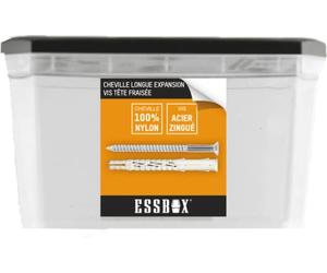SCELL-IT SCE00241 Cheville ESSBOX Universelle, ØM6 mm x 60 mm, Boite de 25, EX-9201110660,Idéale pour Les Charges très Lourdes, Fixation Robuste et fiable pour Une Utilisation dans des Murs en béton