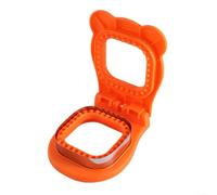 Scellant à sandwich pour sandwichs sans croûte, beurre d'arachide et gelée, crêpes et formes de biscuits, passe au lave-vaisselle (orange)
