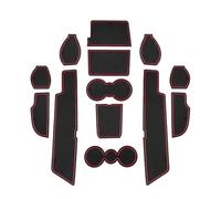 Scellant de Porte Supports Gobelets Antidérapants Caoutchouc Pièces Voiture Coussinets D'évidement Porte pour Q4 E-tron 2021 2022 2023 2024 2025(Rosso)