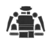 Scellant de Porte Supports Gobelets Caoutchouc Antidérapants pour Porte Voiture Pièces pour Ford pour Fiesta MK8 2017 - 2024(Wit,RHD)