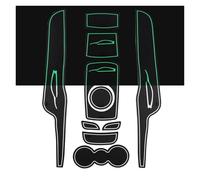 Scellant de Porte Tapis Anti-dérapant Fente Porte Style Voiture Tasse d'eau D'écart pour Ford pour Fiesta MK7 2009~2015(Wit)