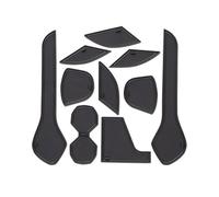 Scellant de Porte Tapis Antidérapant Caoutchouc pour Voiture Rainure Porte Tasse d'eau Coussin Téléphone pour Nissan pour Leaf ZE1 2018 - 2022(Noir)