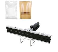Scellant de sac portable, chauffage uniforme double face, température réglable de 0 à 300 ℃ et largeur d'étanchéité 15 mm pour sacs, feuille d'aluminium, mylar, kraft