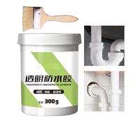 Scellant imperméable en caoutchouc liquide, adhésif imperméable transparent | Agent de revêtement transparent 300 g d'adhésif invisible | Scellant imperméabilisant, scellant de toiture pour vous