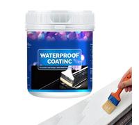 Scellant liquide - Revêtement imperméable - Remplissage de fissures murales à base d'eau - Solution pour réparer les fuites, sceller le ciment de toiture, l'étanchéité de la maison en extérieur