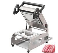 Scellant manuel de plateaux alimentaires pour un usage commercial, machine à sceller à pression manuelle efficace pour boîtes à emporter et aliments cuits, fonctionnement 7 à 8 fois/minute