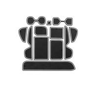 Scellant Porte Fente Porte Voiture Tapis Antidérapant Boîte Rangement Gobelets d'eau Accessoires pour RAV4 XA50 2019 - 2023(Wit,RHD)