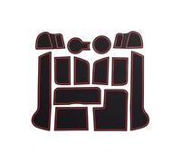 Scellant Porte Fente Porte Voiture Tapis Antidérapant Tasse d'eau Boîte Rangement Accessoires pour KIA pour Sportage SL 2011-2015(Rosso)