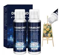 Scellant pour Peinture Diamant Conserve Diamant et Pierres de Brillance Tenue Permanente Convient à tous Peinture Diamant, Diamond Painting Sealer, Avec une Tête de Brosse éponge(240ml)