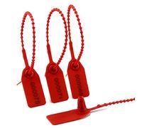 Scellé de sécurité en Plastique pour gâchette d'extinction d'incendie, étiquette évidente, étiquette de sécurité numérotée (500 x Rouge)