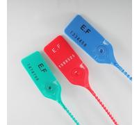 Scellés de Sécurité Tear Off Latéral - Plastique - Lot de 100 ex Jaune