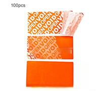 Scellés de Sécurité Void Ouvert pour Carton | VOID visible, protection anti-vol, détection immédiate, pour idéal colis, boîte(50*25mmMatteOrange)