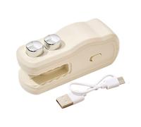 Scelleur de Sachets Rechargeable | Appareil Portatif pour Re-Souder Chips Pain Biscuits et Collations | Mini Scelleuse Alimentaire avec Clip de Fermeture et Câble USB