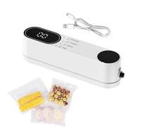 Scelleur Sous Vide Mini Appareil de Scellage Alimentaire Sans Fil | Machine à Sceller Sous Vide Portative pour Dortoir Hôtel Restaurant Appartement Entreprises Cuisine de Location Blanc