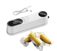 Scelleur Sous Vide Mini Outil d'Emballage de Sacs Alimentaires Sans Fil | Machine à Sceller Sous Vide Portative Pour Maison, Dortoir, Hôtel, Appartement, Entreprises, Location, Cuisine Blanc