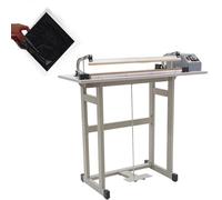 Scelleuse à impulsion à pied, machine de découpe de scelleuse de sacs en plastique 2 en 1, largeur de scellage de 3 mm/0,6 mm, pour sceller des sacs en film d'aluminium, des sacs en plastique