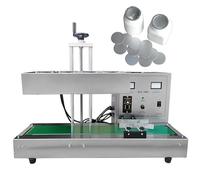 Scelleuse à induction continue, couvercles de bouteilles, papier aluminium automatique, flacons par chaleur, électromagnétique 15 à 60 mm