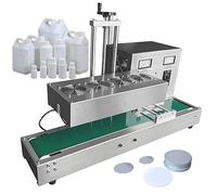Scelleuse automatique pour couvercles bouteilles à induction électromagnétique continue 15-130 mm, machine papier aluminium, flacons automatiques en acier inoxydable, chaleur 15 à 60 mm