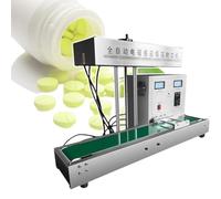 Scelleuse de bouchon de bouteille à induction électromagnétique continue avec hauteur et largeur réglables, 15-60 mm, machine à sceller les récipients en plastique pour sceller hermétiquement