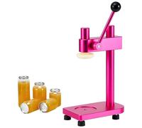 Scelleuse de canettes manuelle, 20 canettes/min, diamètre 55 mm, hauteur inférieure à 16,7 cm/6,69", pour bocaux, bouteilles en PET, bière, jus, café et soda pink