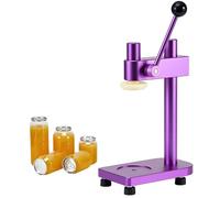 Scelleuse de canettes manuelle, 20 canettes/min, diamètre 55 mm, hauteur inférieure à 16,7 cm/6,69", pour bocaux, bouteilles en PET, bière, jus, café et soda purple