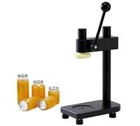 Scelleuse de canettes manuelle, 20 canettes/min, diamètre 55 mm, hauteur inférieure à 16,7 cm/6,69", pour bocaux, bouteilles en PET, bière, jus, café et soda black