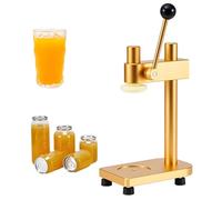 Scelleuse de canettes manuelle, 20 canettes/min, diamètre 55 mm, hauteur inférieure à 16,7 cm/6,69", pour bocaux, bouteilles en PET, bière, jus, café et soda gold