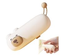 Scelleuse de sacs à chips, mini scelleuse de sacs, thermoscelleuse magnétique portable rechargeable, forme d'ours dessin animé mignon portable pour stocker des collations, des fruits, aliments