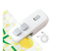 Scelleuse De Sacs Portable - Mini Machine De Thermoscellage Rechargeable | Scelleuse De Sacs À Collation Portable Avec Coupeur Et Conception Magnétique | Outil De Conservation Des Aliments Frais 2 En