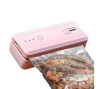 Scelleuse pour sacs rechargeable, 12 x 5 cm, mini machine sous vide USB, 3 modes de scellage avec cutter, base magnétique portable pour aliments