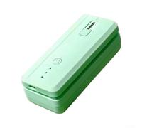 Scelleuse pour sous pour vide Portative Rechargeable Type-C - Appareil Mise pour sous pour vide pour mini pour Stockage Étanche, Intégrée, Trois Réglages Chaleur, Pour Cuisine et, 12x5cm (Green)