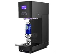 Scelleuse Semi-Automatique Canettes Soda+Machine à Sceller Électrique 370W+Hauteur Réglable & Écran LED+Capsulage Rapide+Canettes Plastique/Aluminium+Adaptée pour Bars & Cafés Black