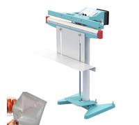 Scelleuse thermique à pédale commerciale avec cutter, scellant à impulsion double face pour PVC, feuille d'aluminium, film composite