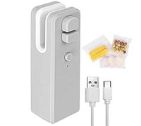 Scelleuses et coupeurs de sacs,Mini machine à refermer les sacs 2 en 1 avec cutter - Scelleuses sous vide portables pour à main, pour fruits, collations, aliments secs et humides