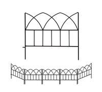 SCENDOR GARDEN Lot de 5 panneaux de clôtures décoratives de jardin de 45 cm x 40 cm pour la bordure de parterre de fleurs et la protection antirouille pour les chiens dans la cour