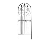 SCENDOR GARDEN Treillis 180 cm x 65 cm x 1,6 cm Métal Matériau de Haute Qualité Résistant à la Rouille Structure pour Plantes Grimpantes Vignes Fleurs Élégant Jardin Rosiers Vignes