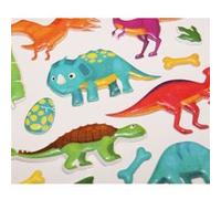 Scène à décorer pour enfants - Dinosaures - Stickers Puffies Multicolore G
