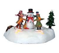 Scène animée illuminée - LEMAX - Le Joyeux Bonhomme - 17 cm - Intérieur - Plastique/Résine