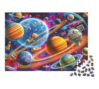 Scène d'aventure Spatiale Format 1000 Pièces Adultes Jeu De Société Entra?Nement Cérébral Qualité Premium Puzzle Difficile Papier Non Toxique 38x26cm/1000pcs
