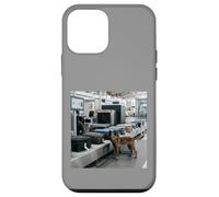 Scène de Balayage des Bagages de sécurité de l'aéroport Malinois Belge Coque pour iPhone 12 Mini