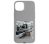 Scène de Balayage des Bagages de sécurité de l'aéroport Malinois Belge Coque pour iPhone 15 Plus