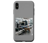 Scène de Balayage des Bagages de sécurité de l'aéroport Malinois Belge Coque pour iPhone XS Max
