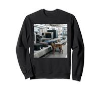 Scène de Balayage des Bagages de sécurité de l'aéroport Malinois Belge Sweatshirt