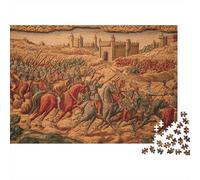 Scène de Bataille médiévale 1000pcs (75x50cm) Puzzles Adaptés Aux Adultes Et Aux Personnes Âgées De 14 Ans Et Plus