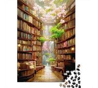 Scène de bibliothèque Magique Puzzle 1000 Pièces Adultes intéressant Puzzles 1000 Pièces Jeu Éducatif Décor À La Maison 52x38cm/1000pcs