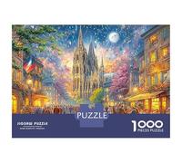 Scène de cathédrale en Automne Coffret Puzzle 1000 Pièces Papier Écologique pour Seniors Anti-Stress 70x50cm/1000pcs