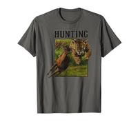 Scène de chasse au léopard dans l'art de la jungle, chats d'amour T-Shirt