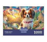 Scène de Chien céleste Puzzle pour Adultes - 1000 Pièces L'Excellence du Challenge Pédagogique - Conçu pour Hommes, Femmes Et Personnes De 14 Ans Et Plus 52x38cm/1000pcs
