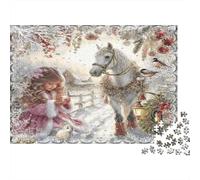Scène de Conte de fées d'hiver Puzzle 1000 Pièces Educa Jouet Cadeau Unique De l'art De La Décoration intéressant Jeu Éducatif Challenge Toy Adultes & Enfants des 14 Ans 38x26cm/1000pcs