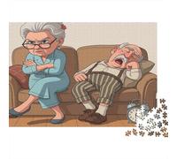 Scène de Couple Senior Puzzle 1000 Pièces avec Clic Parfait,Puzzles De Casse-tête défi De Jeu Éducatif pour Un Passe-Temps pour Adulte,Cadeau Original Adulte 52x38cm/1000pcs
